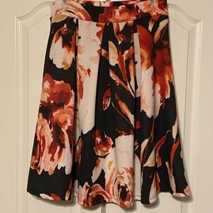 Flowy floral skirt